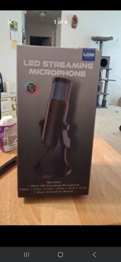 Led streaming microphone
