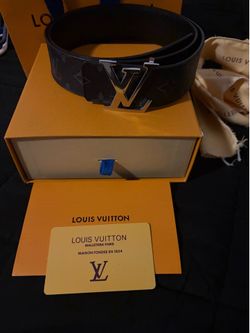 Louis Vuitton black monographic belt