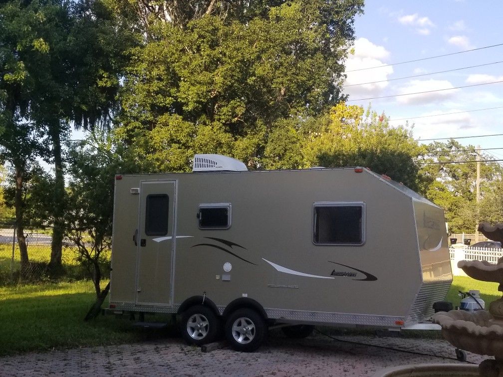 Travel trailer camp light