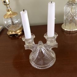 Glass Carving Candle Holder