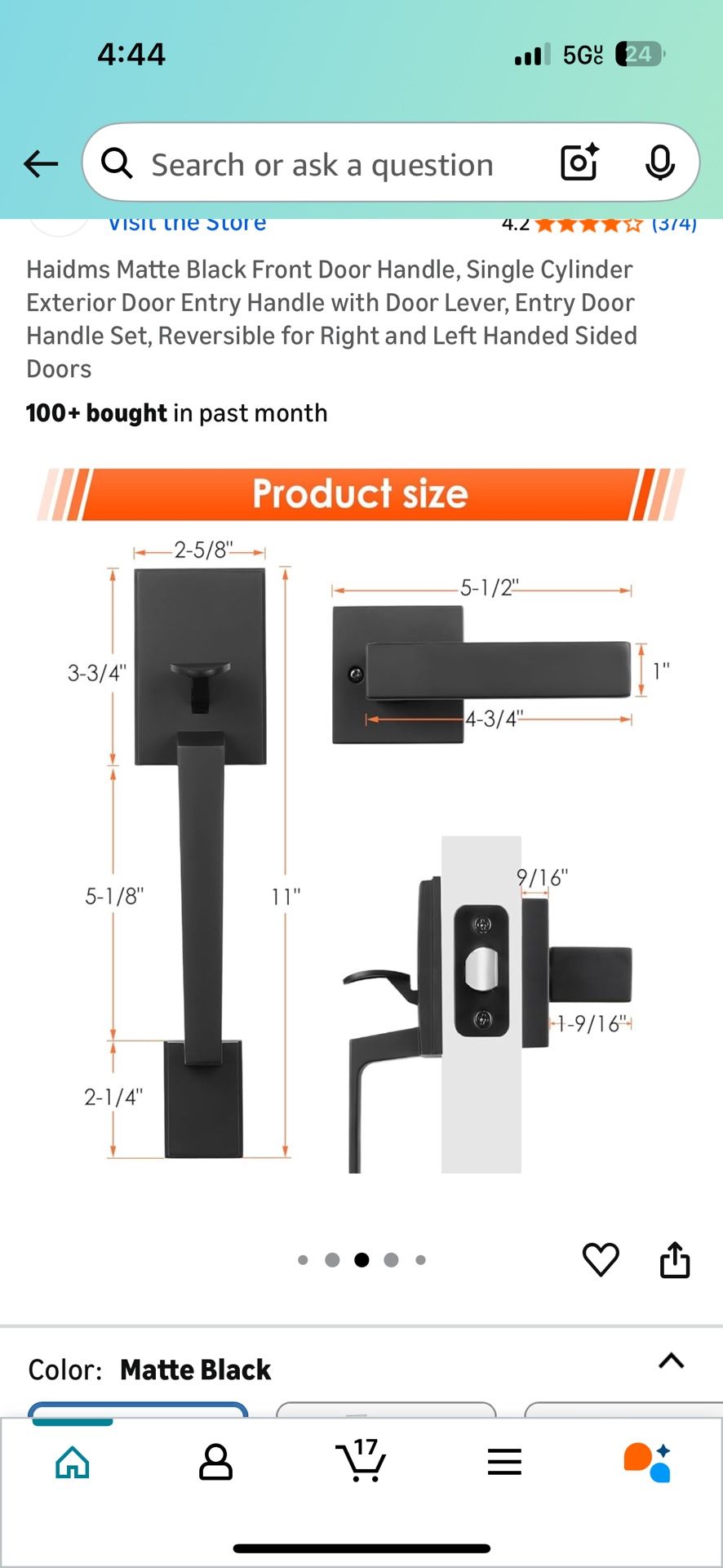 New Black Handle Set