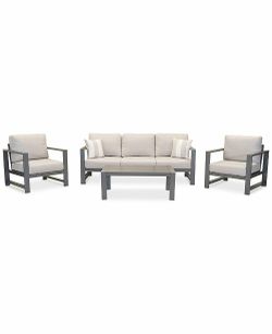 New 5pc outdoor patio furniture set sunbrella fabric tax included