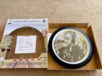 Locomotive Legends II Steam Engine Wall Clock