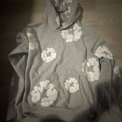 grey denim tears hoodie