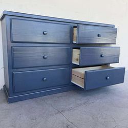 Grey 6 Drawer Pine 
