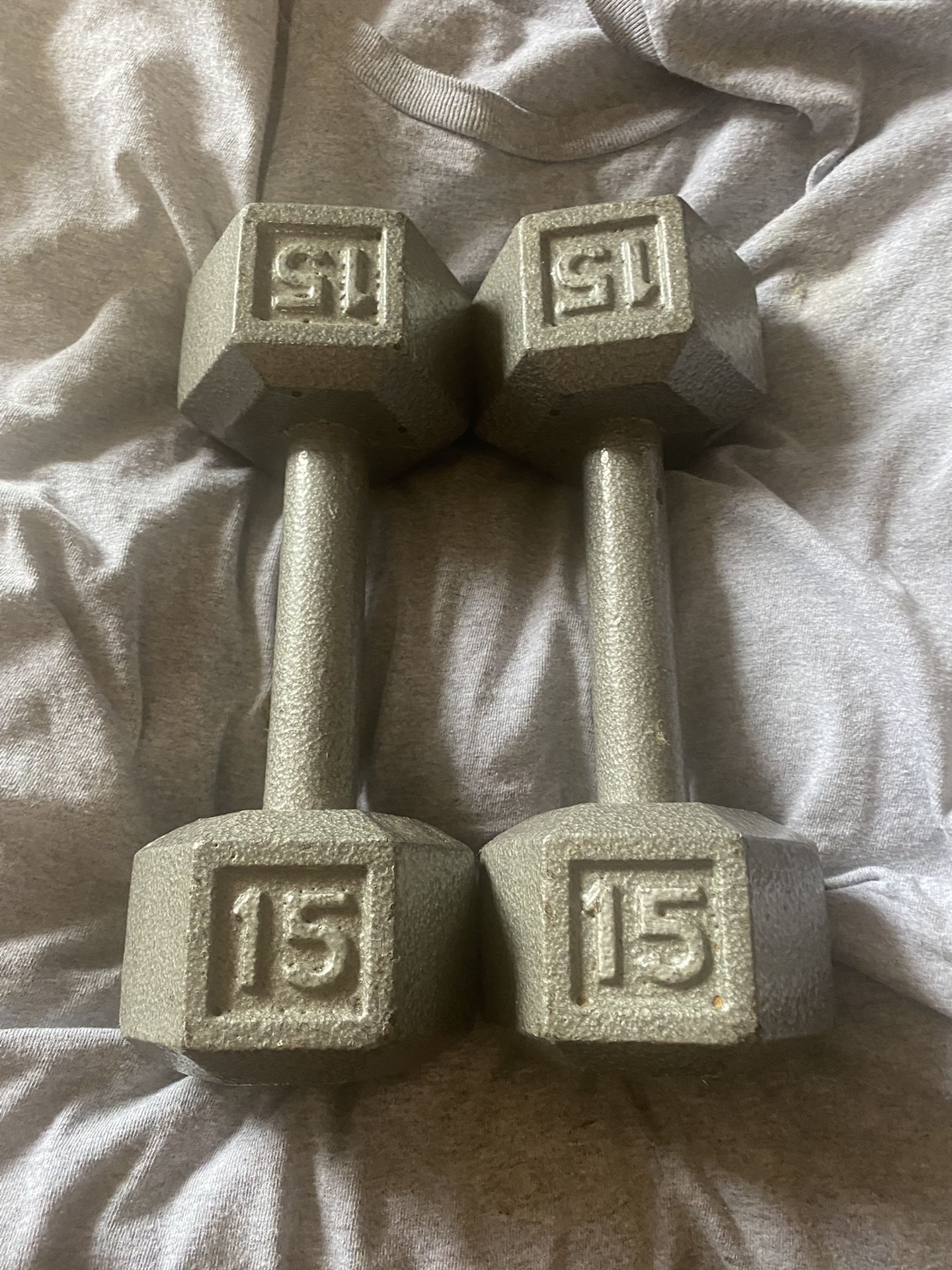 2 15lb Dumbells