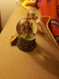 Tigger and Mickey mouse mini globes