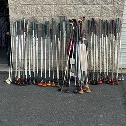 100+ Vintage Wooden Golf Clubs Lot