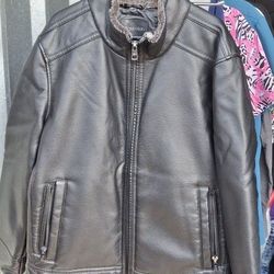 Men's Pebble Faux Leather & Faux Fur Lined Jacket⁸