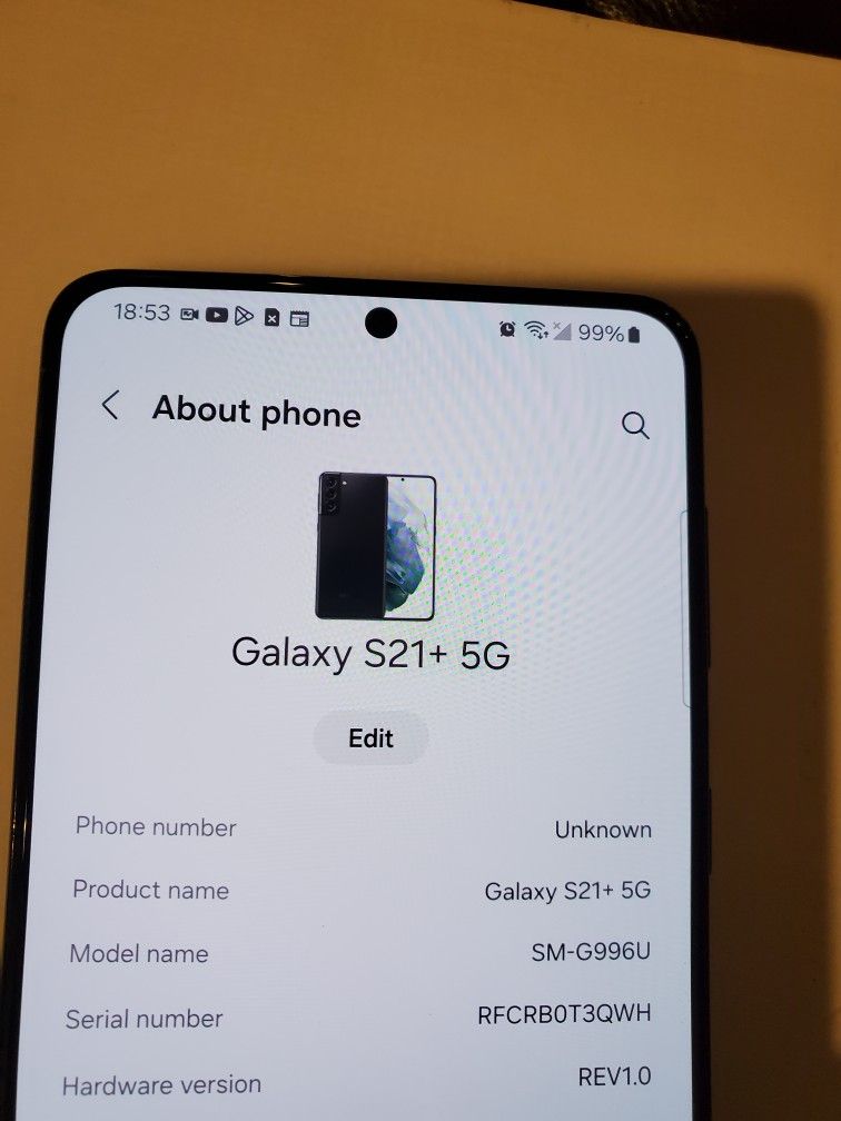 Samsung Galaxy S21 PLus, 5g, 128gb, Black, Unlocked