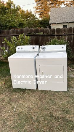 WASHER AND ELECTRIC DRYER