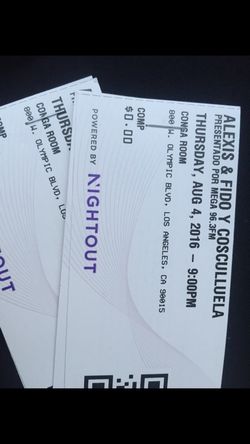 Alex Fido tickets