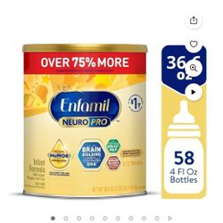 Enfamil NeuroPro Powder Baby Formula, Brain Support, 36.6 oz XL Value Can
