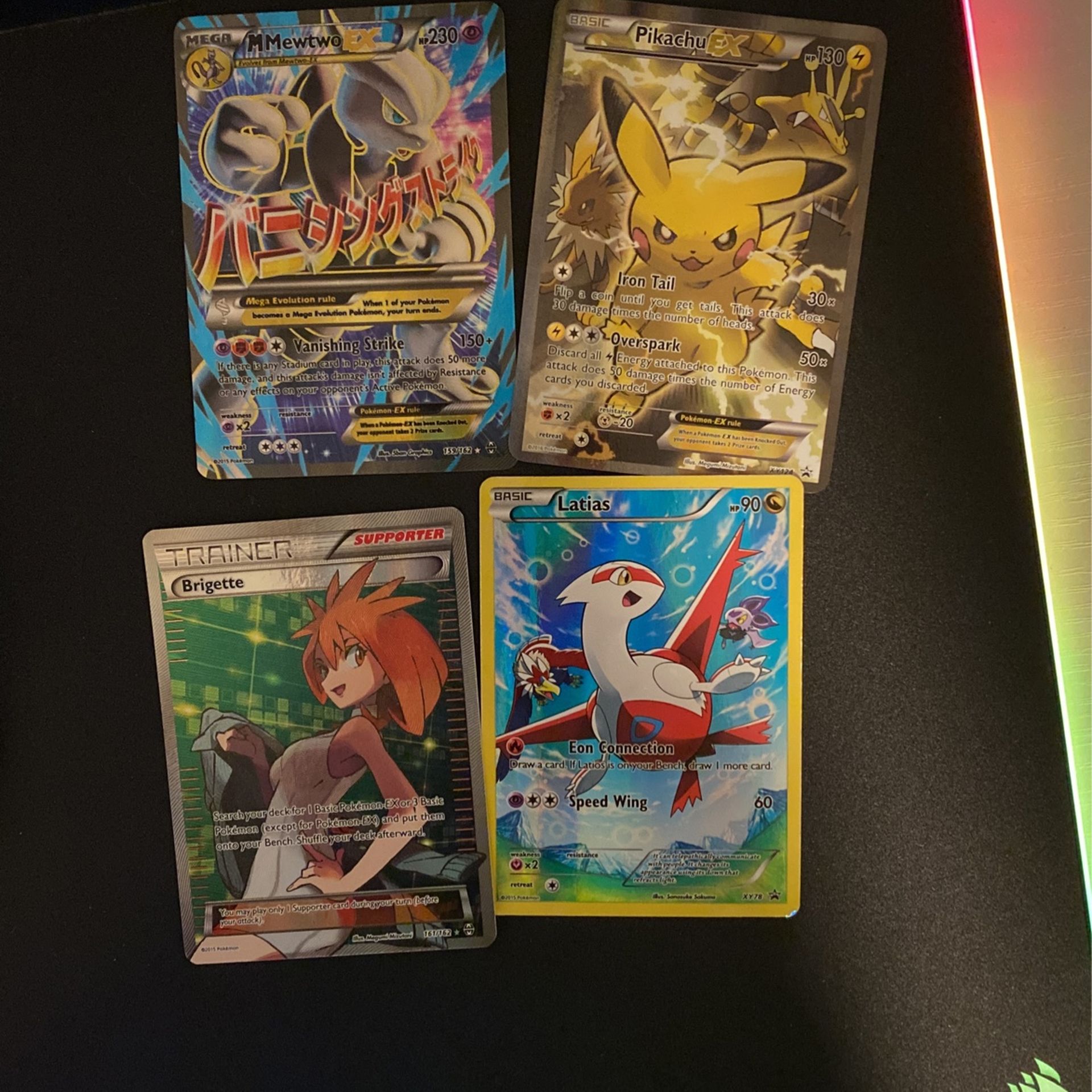 4 Special (RARE) Pokémon Cards 