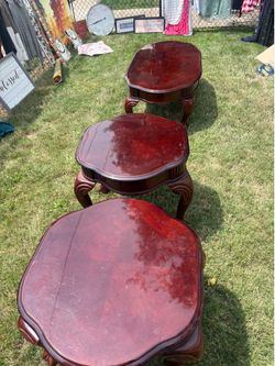 Coffee table and end tables