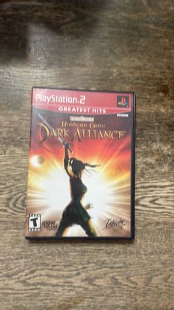 Baldur's Gate Dark Alliance PS2 case and manual only Greatest Hits