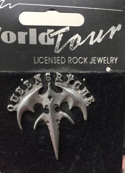 Queensryche pewter pin from 1990 tour.