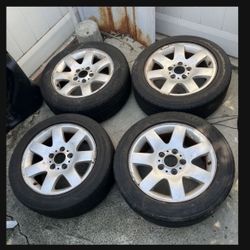 4 - 205/55r16 5x120 5x4.72 Bmw 3 Series 328 330 Wheels Rims Tires!!!