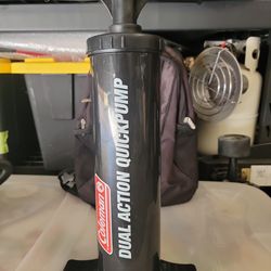 FREE USED COLEMAN DUAL ACTION QUICK PUMP