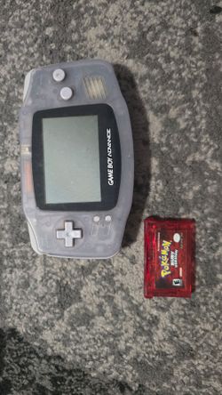 Pokemon Ruby and GameBoy advanced.