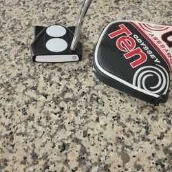Odyssey Ten 2-Ball 35" Putter Right Stroke Lab Steel with Head Cover excellent condition new headcover