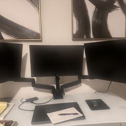Triple monitor And Arm Mount 