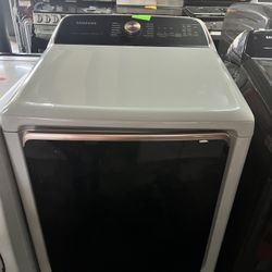 Samsung 7.4-cu ft Vented Electric Dryer with Steam Cycle ( Ivory )