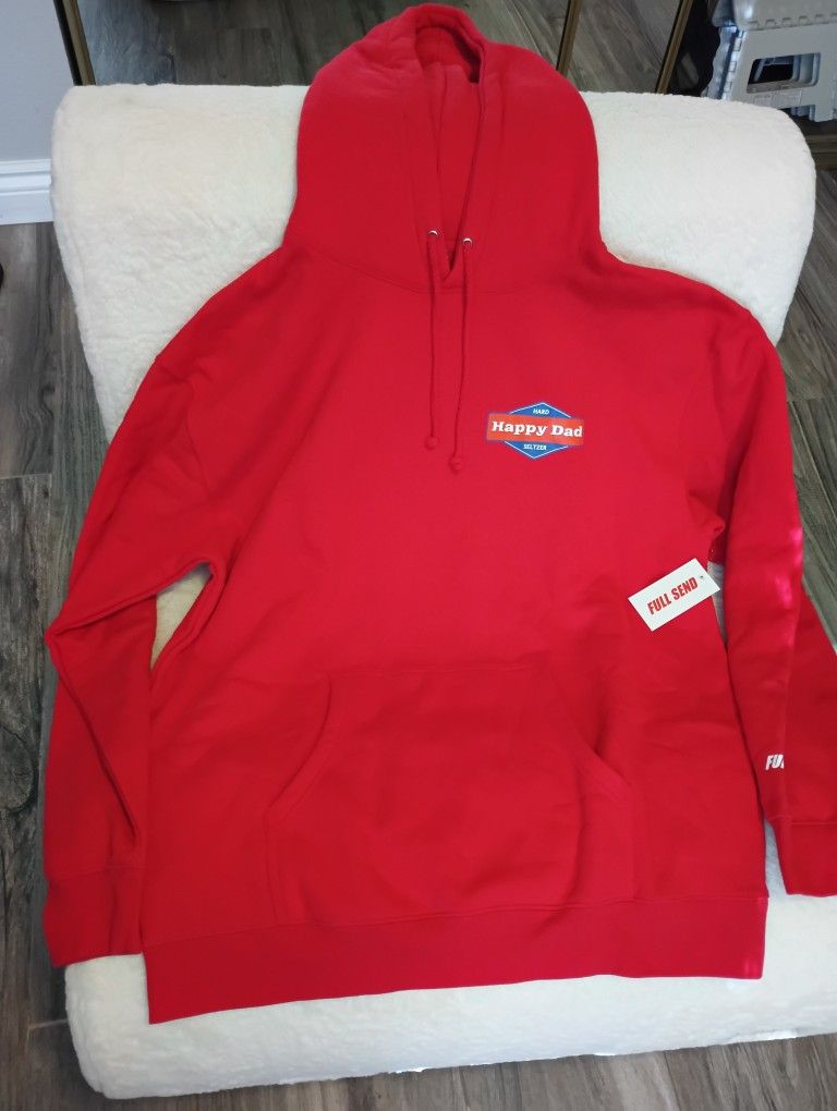 Brand New Happy Dad Red Hoodie