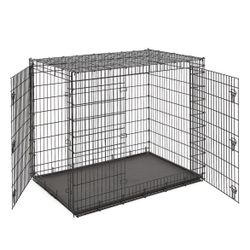 Dog crate - extra large, with bed