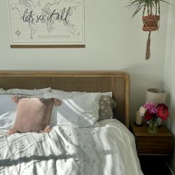 Anthropologie Heatherfield King Bed Frame  