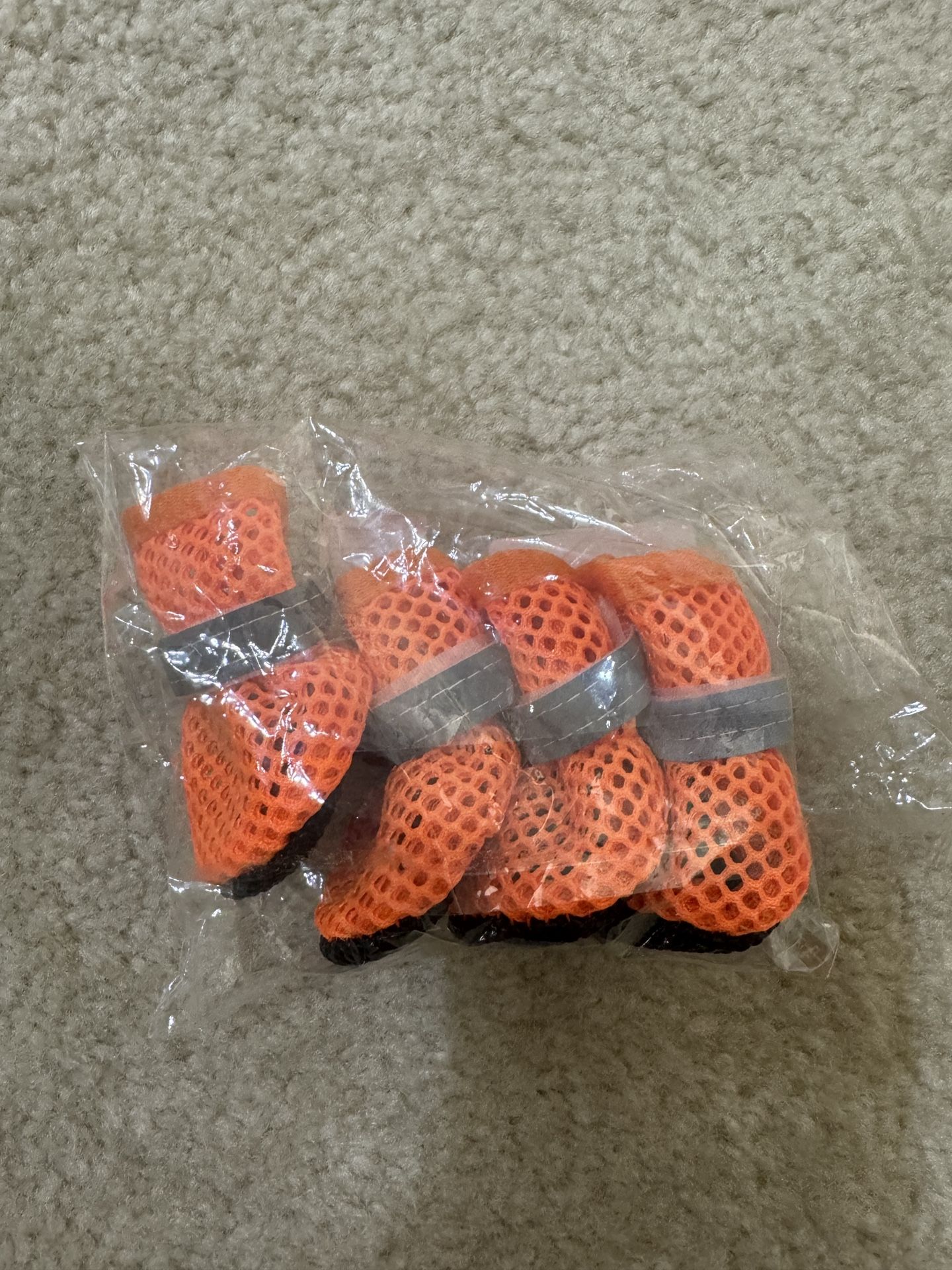 Breathable Dog Mesh Shoes Reflective Non-Slip Hollow Out Breathable