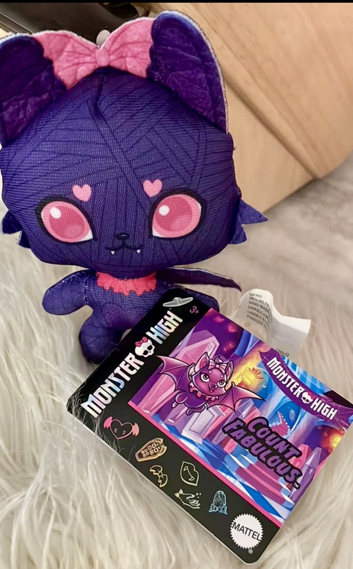 Monster High Count Fabulous Plush Doll 3 in New With Tags