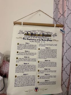 Bill of rights sign