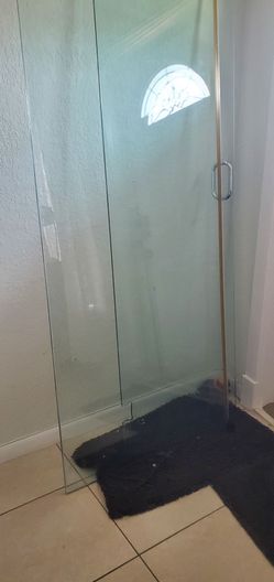 Bathroom shower door