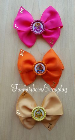 Paw patrol hair bows