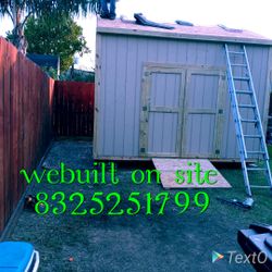 Salgado sheds we built on site