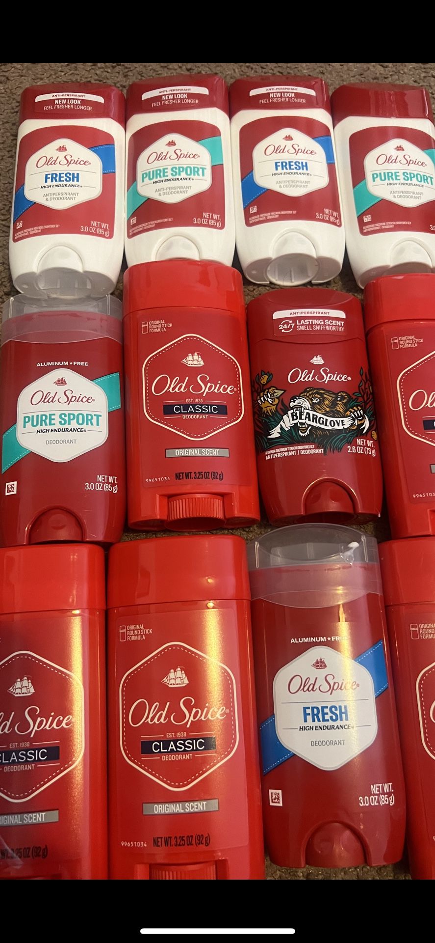 Old Spice Deodorant $2.50 Each