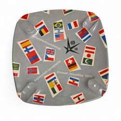 Mid-century Cogebi 1958 World Fair Ashtray 