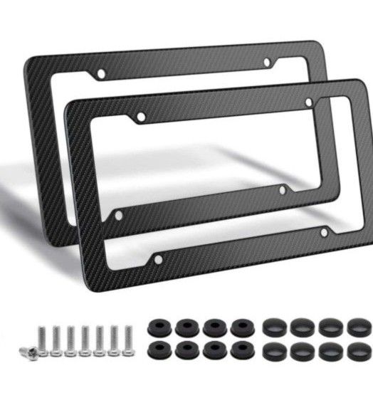Carbon Fiber Design License Plate Frames