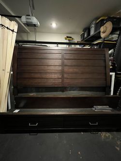 King Bed Frame w/ Slats - FREE