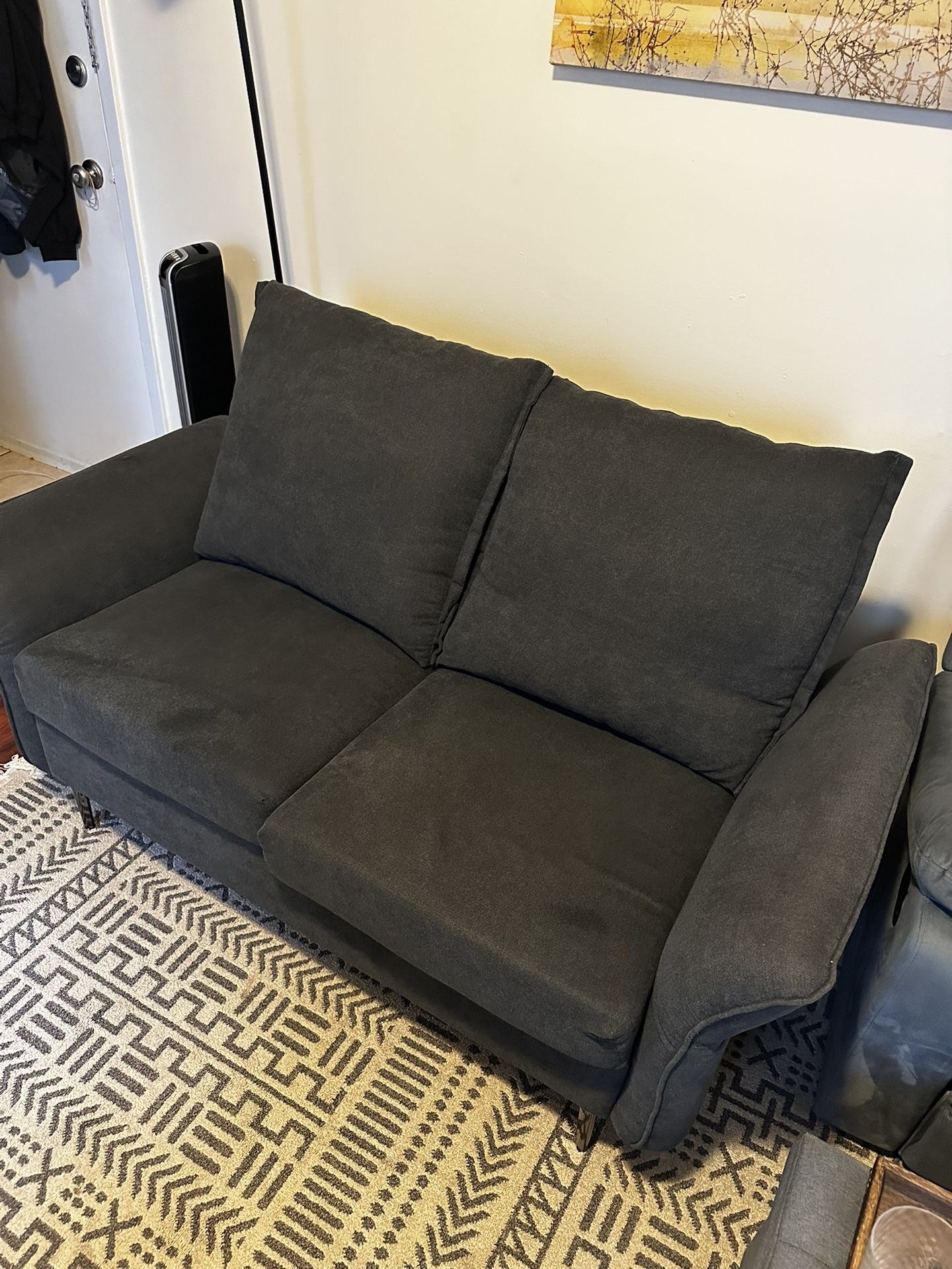 Loveseat Sofa With USB Ports - Barely Used