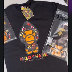 Bathing ape ts size L and M