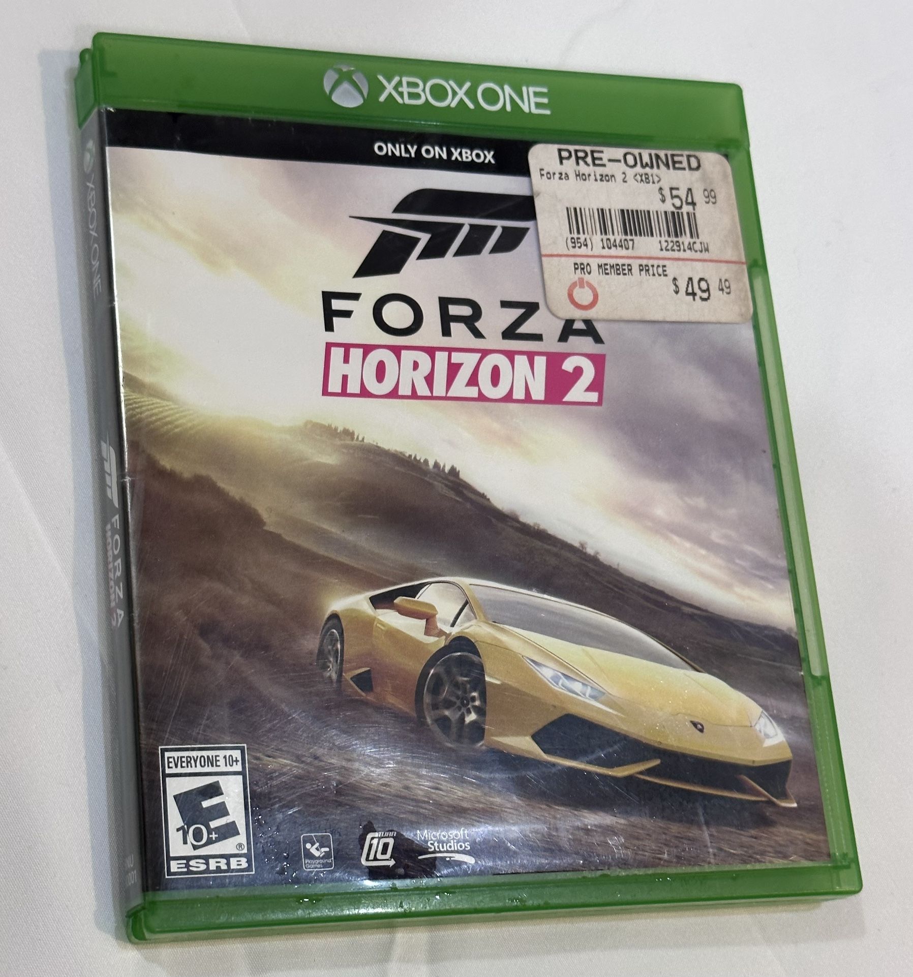 Forza Horizon 2 Xbox One W Case & Inserts Game Video Game