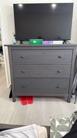 IKEA 3-Drawer TV Unit / Dresser – Gray