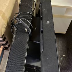 2 Polk Speakers With Subwoofer 