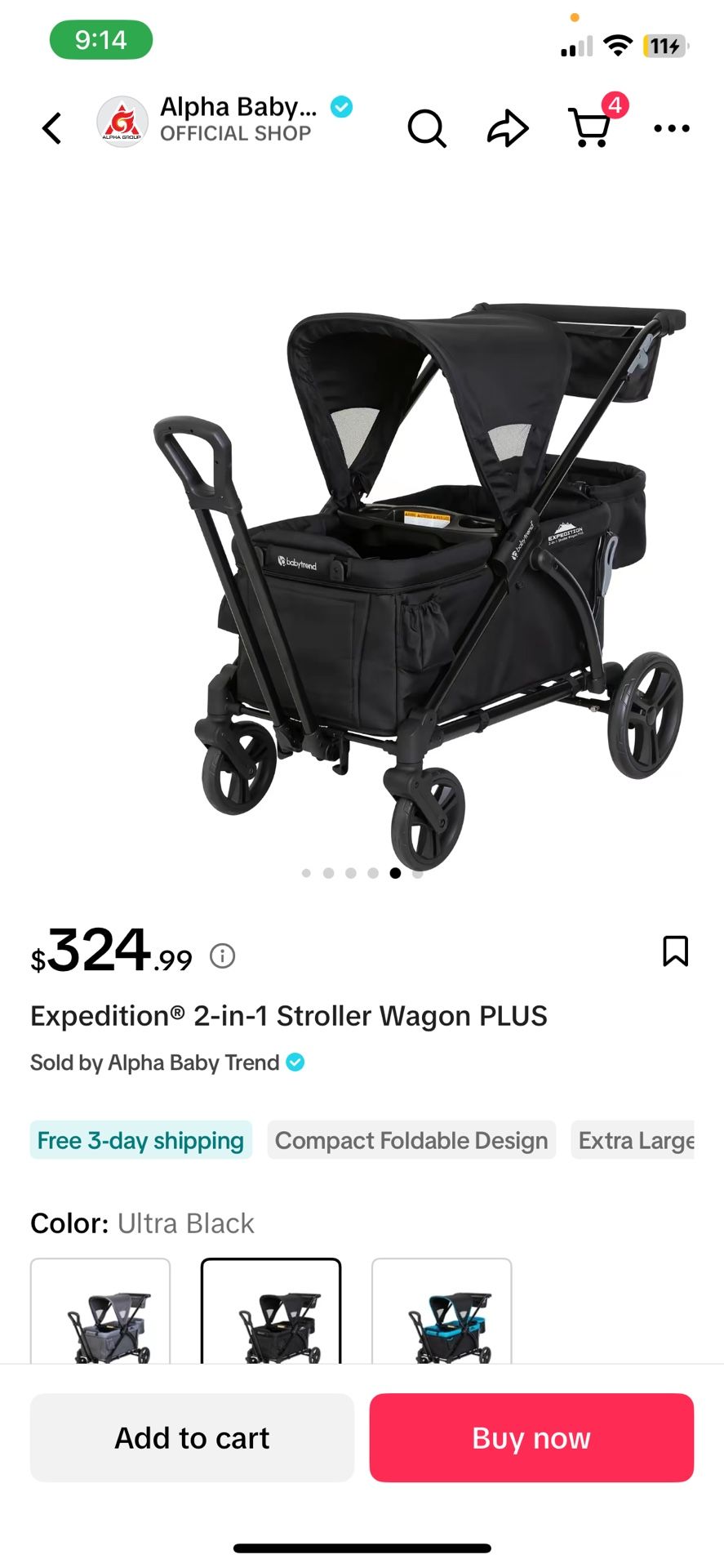 babytrend stroller wagon