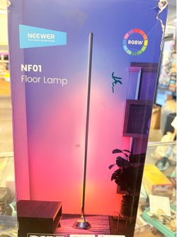 Neewer NF01 RGBW LED Floor Lamp Black Music Mode Intelligent Adjustment
