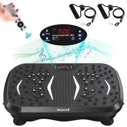 Vibration Plate Exercise Machine, Carbon Fibre Vibration Plate for Lymphatic Drainage,Vibrating Plate for 150-Speed Adjustable with 450 lbs Capacity F