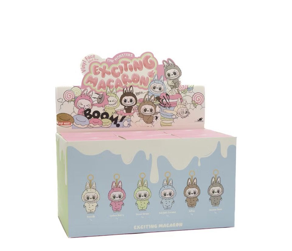 Labubu Plush Keychain Set - 5pcs with Display Box