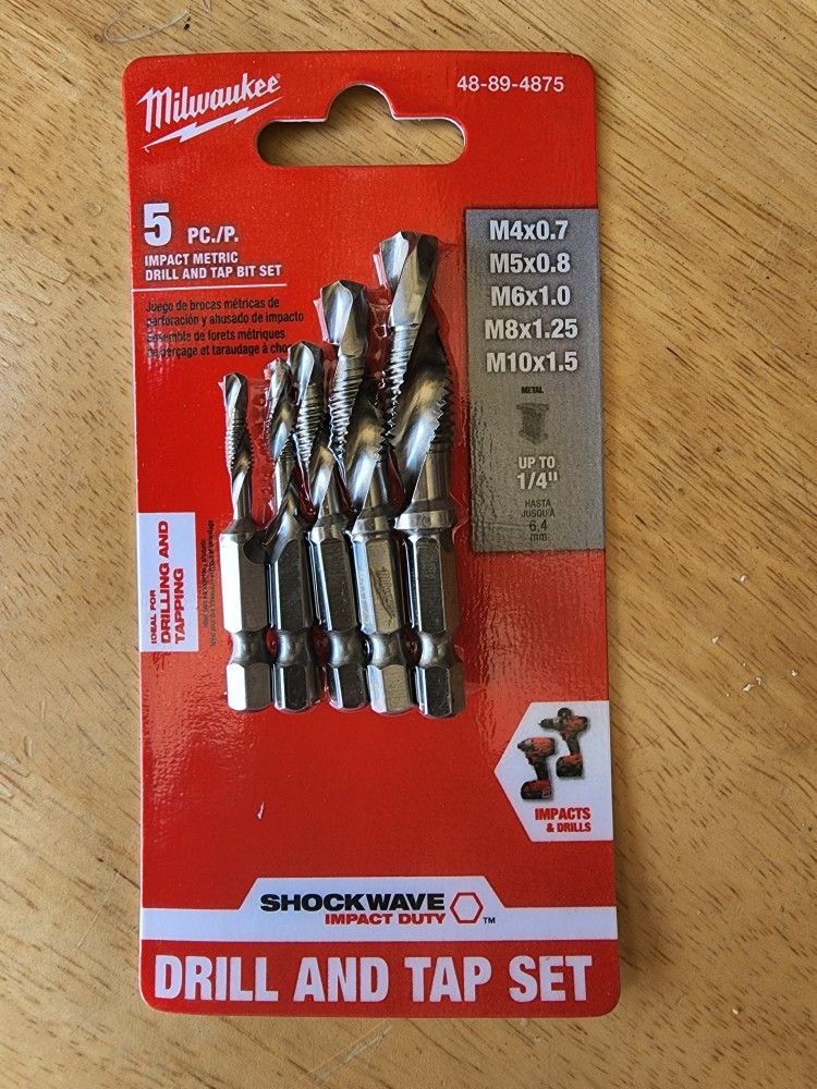 Milwaukee Step Drill And Drill and Tap Set